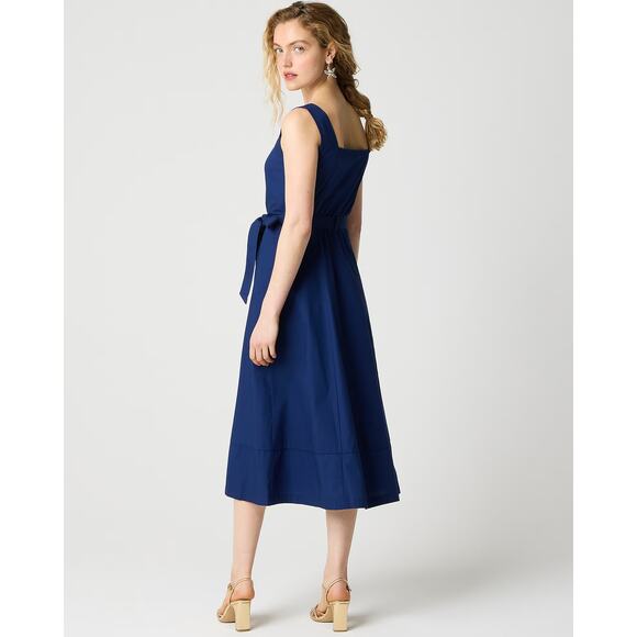 NWT J. Crew Button-Front Belted Midi Dress Size 14 - Picture 2 of 7